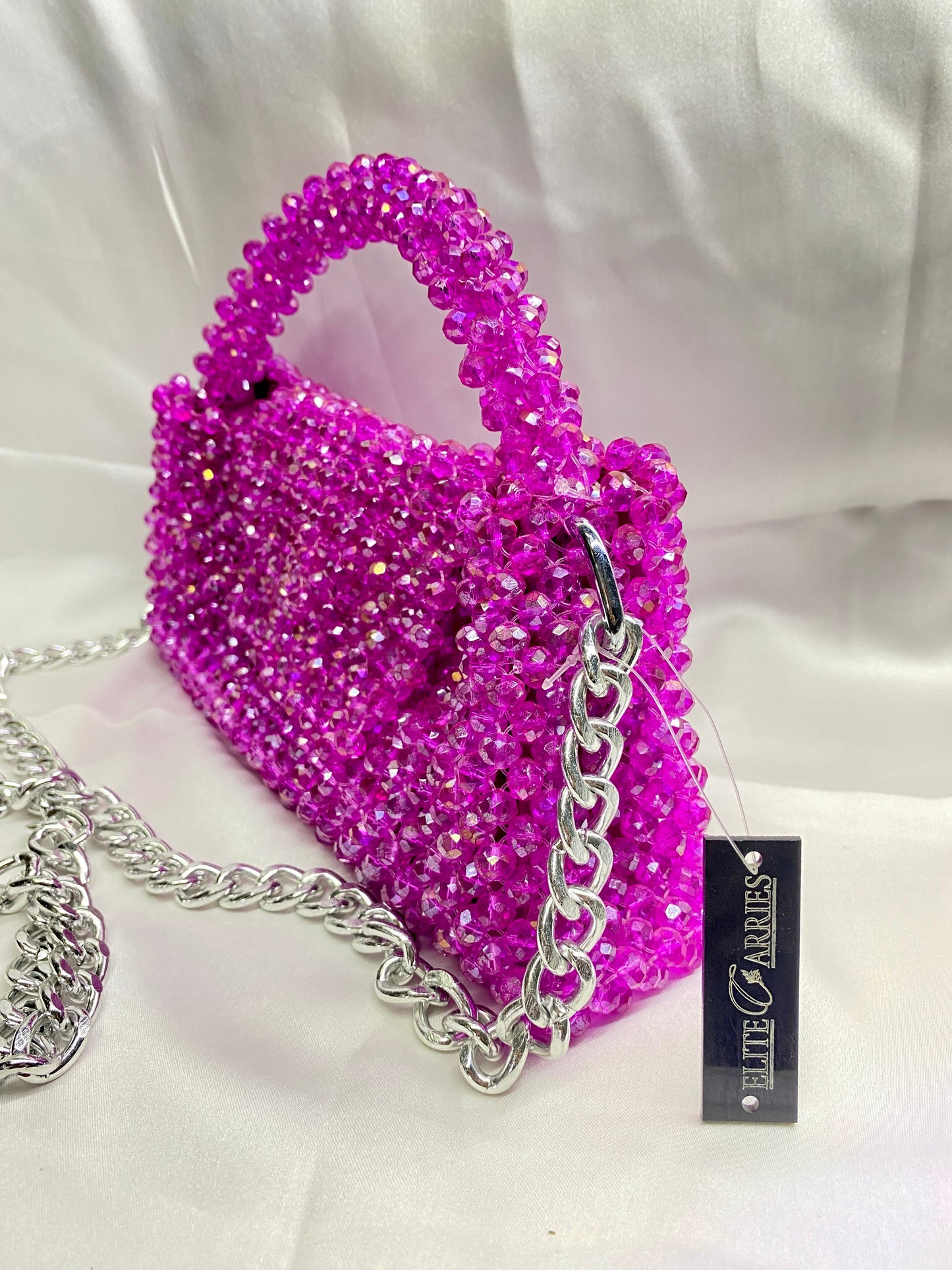 Zeenat Purple Beaded Purse – Fashion Accessory for Pakistani Events – Elite Carries