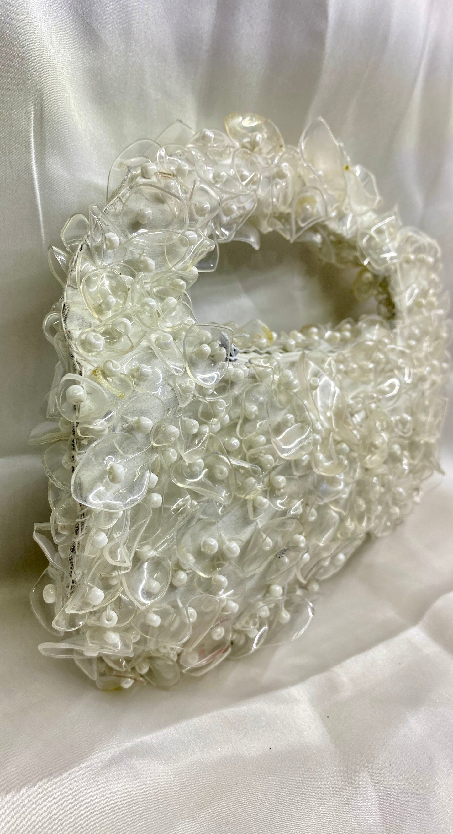 White beaded clutch for Nikkah or formal wear – Elite Carries