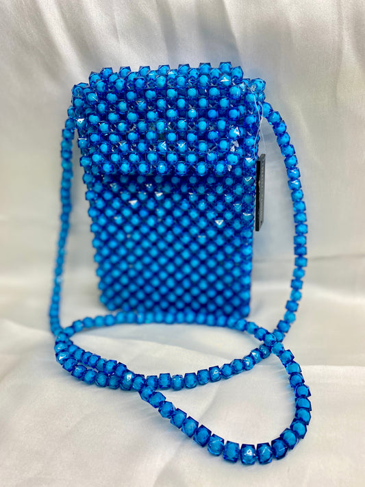 Cobalt Charm – handmade royal blue clutch bag – Elite Carries