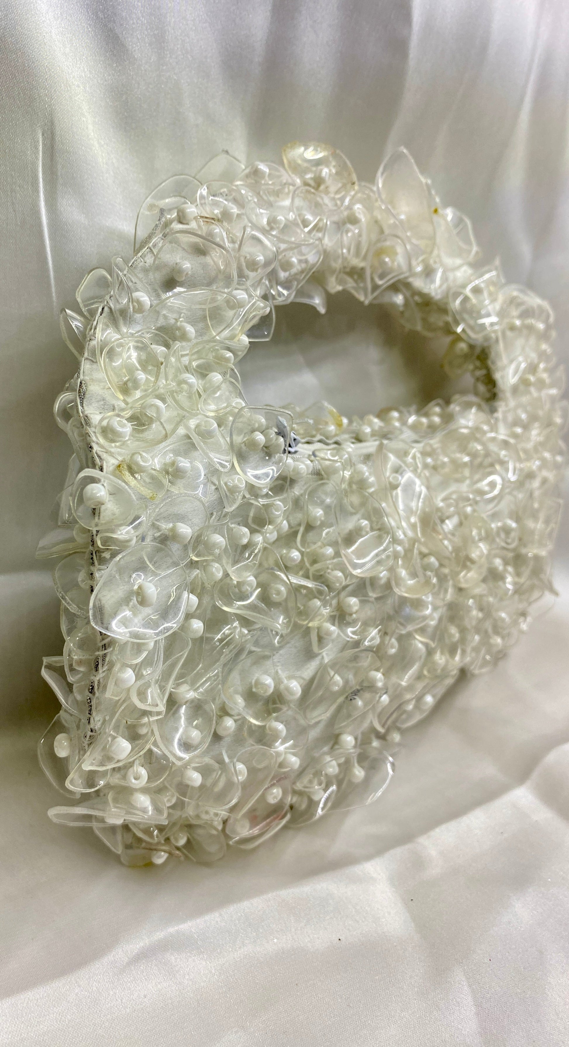 White beaded clutch for Nikkah or formal wear – Elite Carries