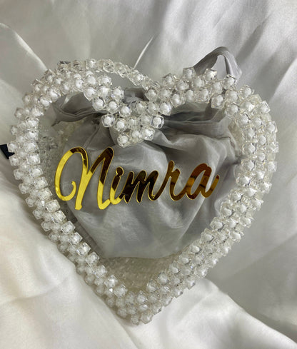 Elegant pastel-toned beaded clutch – Ethereal Love for special events