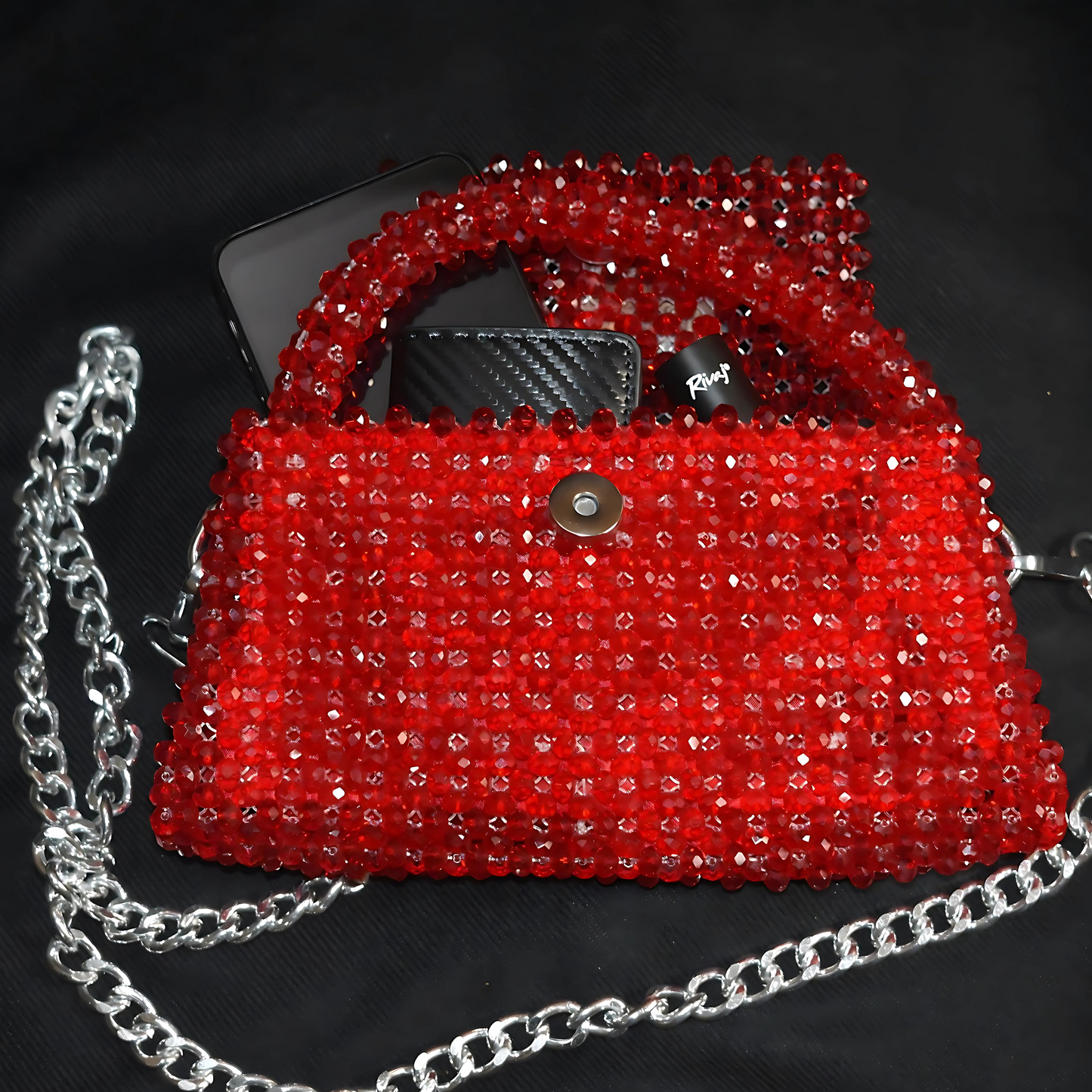 Red Crystal Crossbody Bag by Elite Carries – Perfect for Weddings, Parties, and as a Gift for Loved Ones