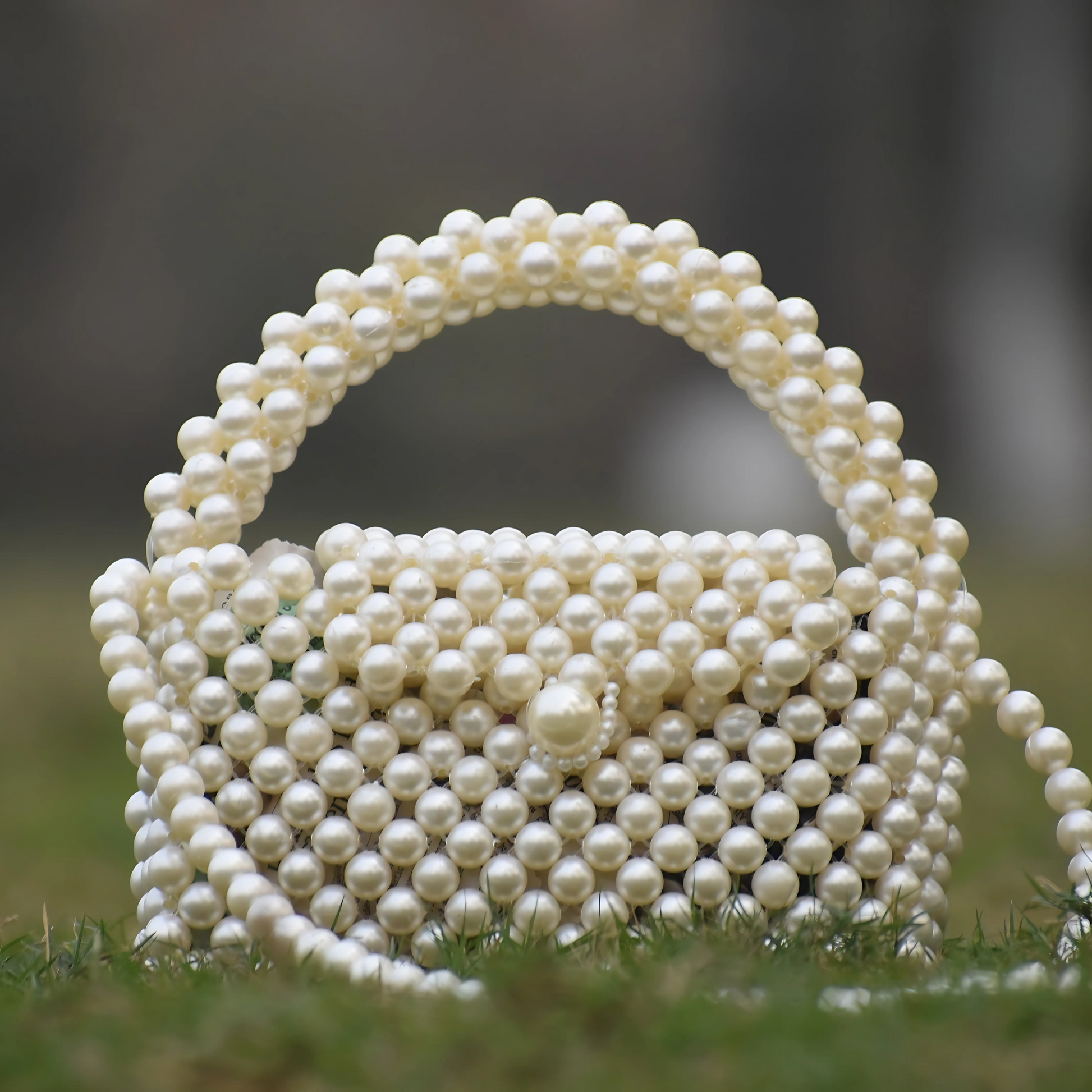 White pearl bag perfect for weddings and parties