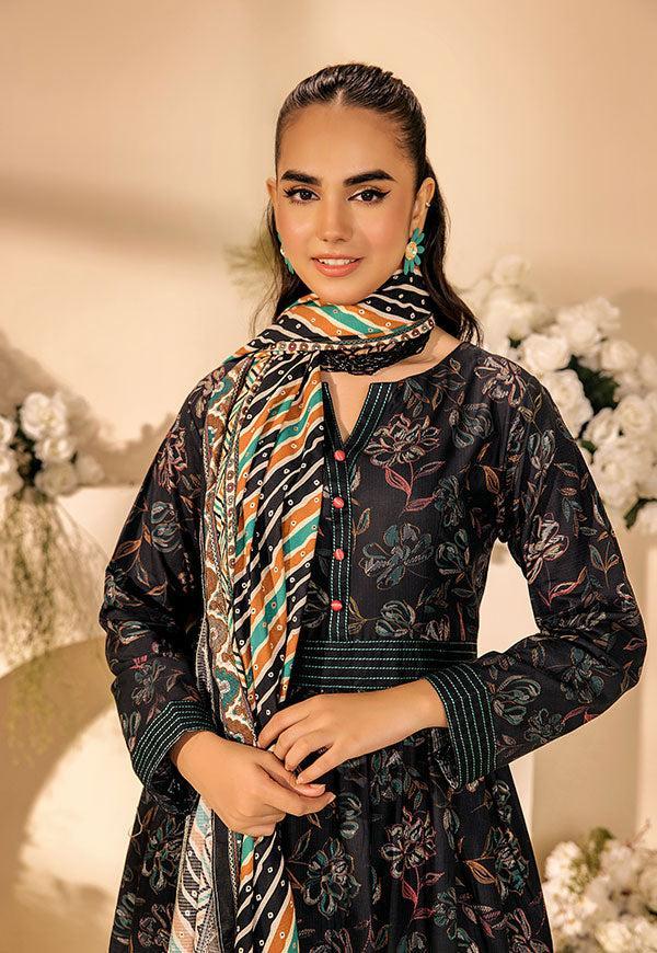 3 Pc Digital Printed Suit By Safwa Brand