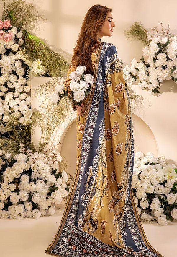 3 Pc Digital Printed Suit By Safwa Brand