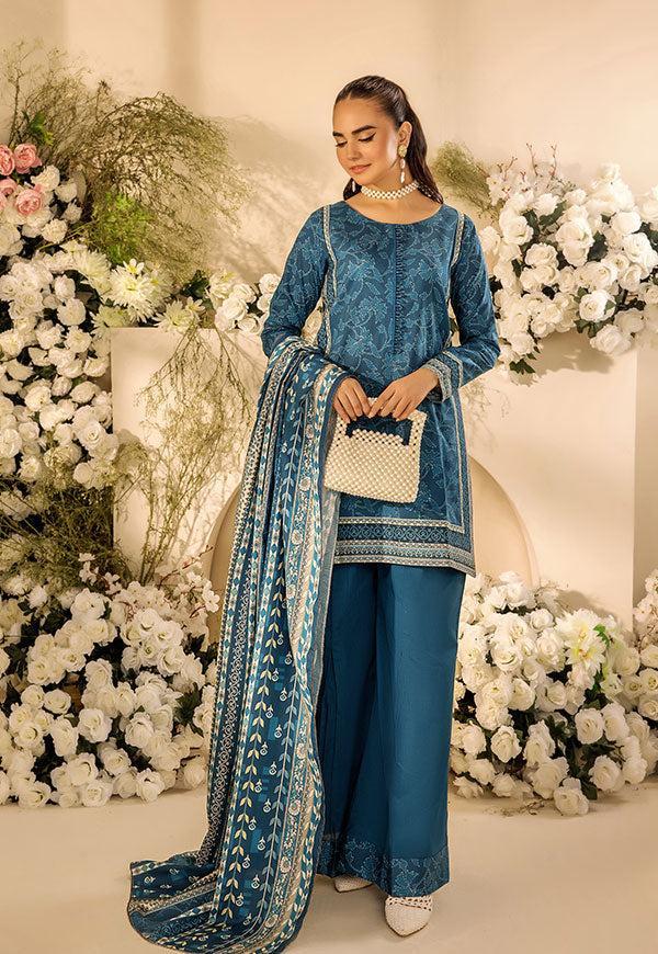 3 Pc Digital Printed Suit By Safwa Brand