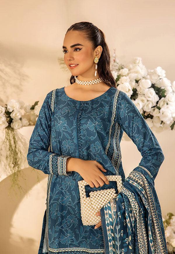 3 Pc Digital Printed Suit By Safwa Brand