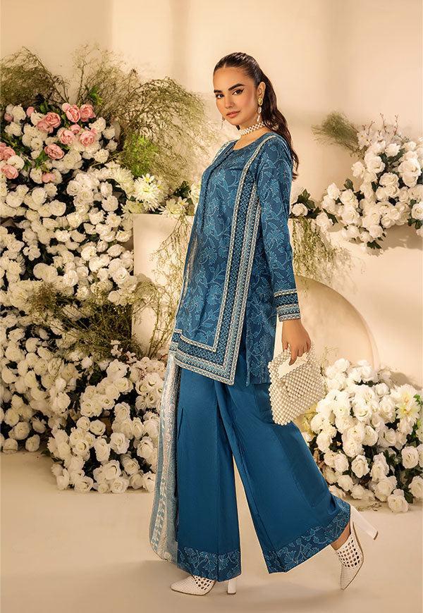 3 Pc Digital Printed Suit By Safwa Brand