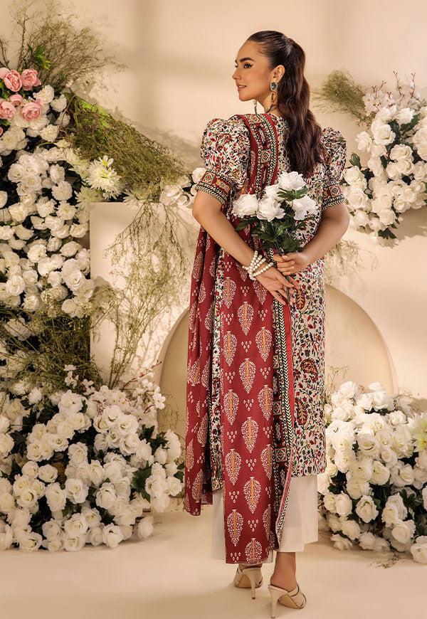 3 Pc Digital Printed Suit By Safwa Brand
