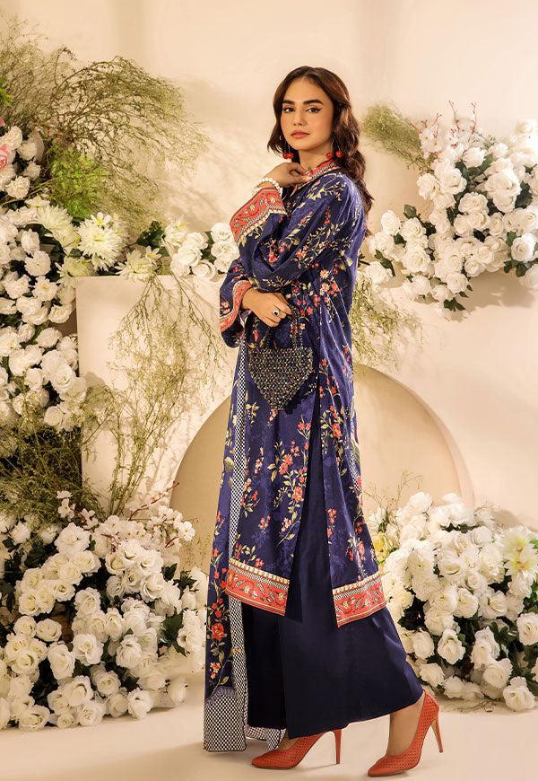 3 Pc Digital Printed Suit By Safwa Brand