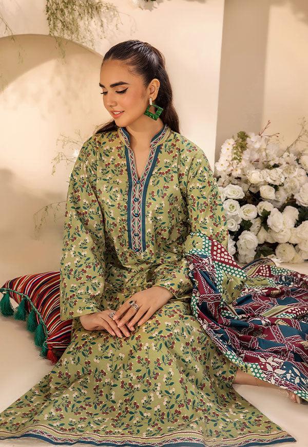 3 Pc Digital Printed Suit By Safwa Brand