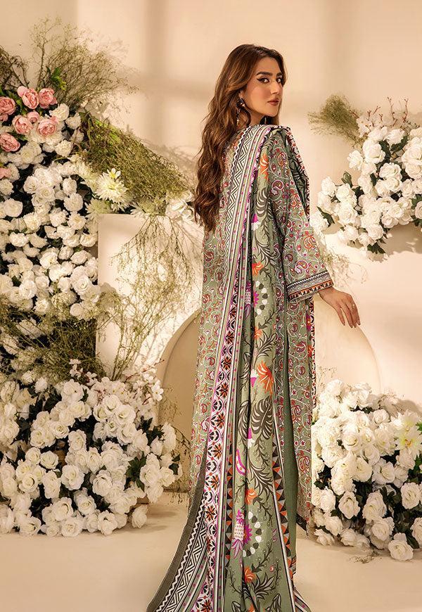 3 Pc Digital Printed Suit By Safwa Brand
