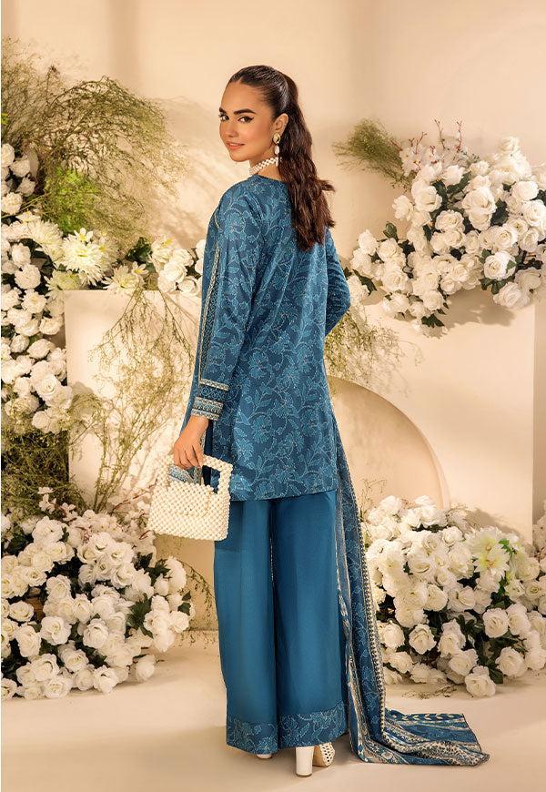 3 Pc Digital Printed Suit By Safwa Brand