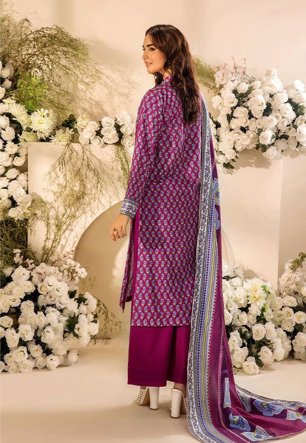 3 Pc Digital Printed Suit By Safwa Brand