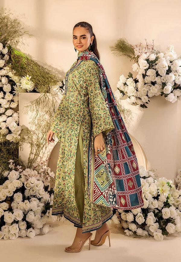 3 Pc Digital Printed Suit By Safwa Brand